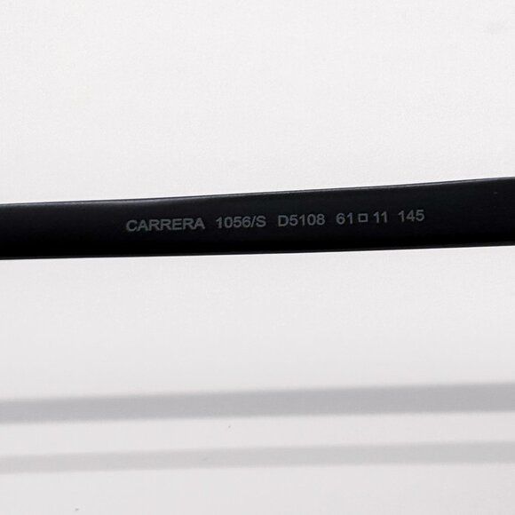 NEW CARRERA 1056/S 0D51 SUNGLASSES MEN BLACK SQUARE EYEWEAR CARRERA - Picture 7 of 8